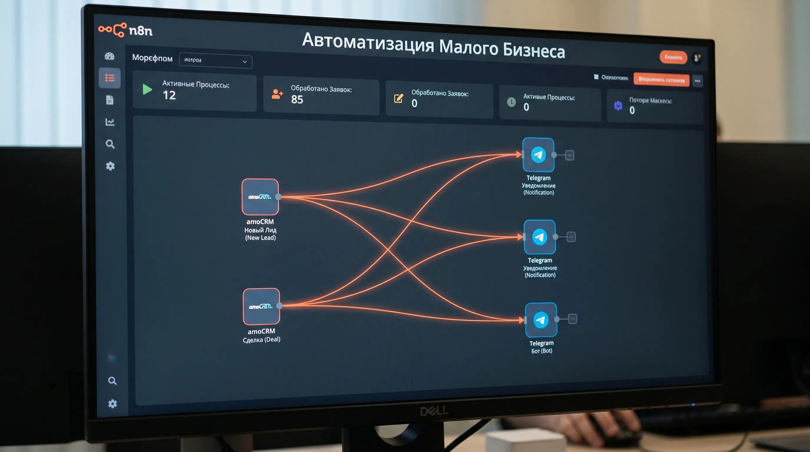 n8n + amoCRM: автоматизируем воронку продаж без программиста