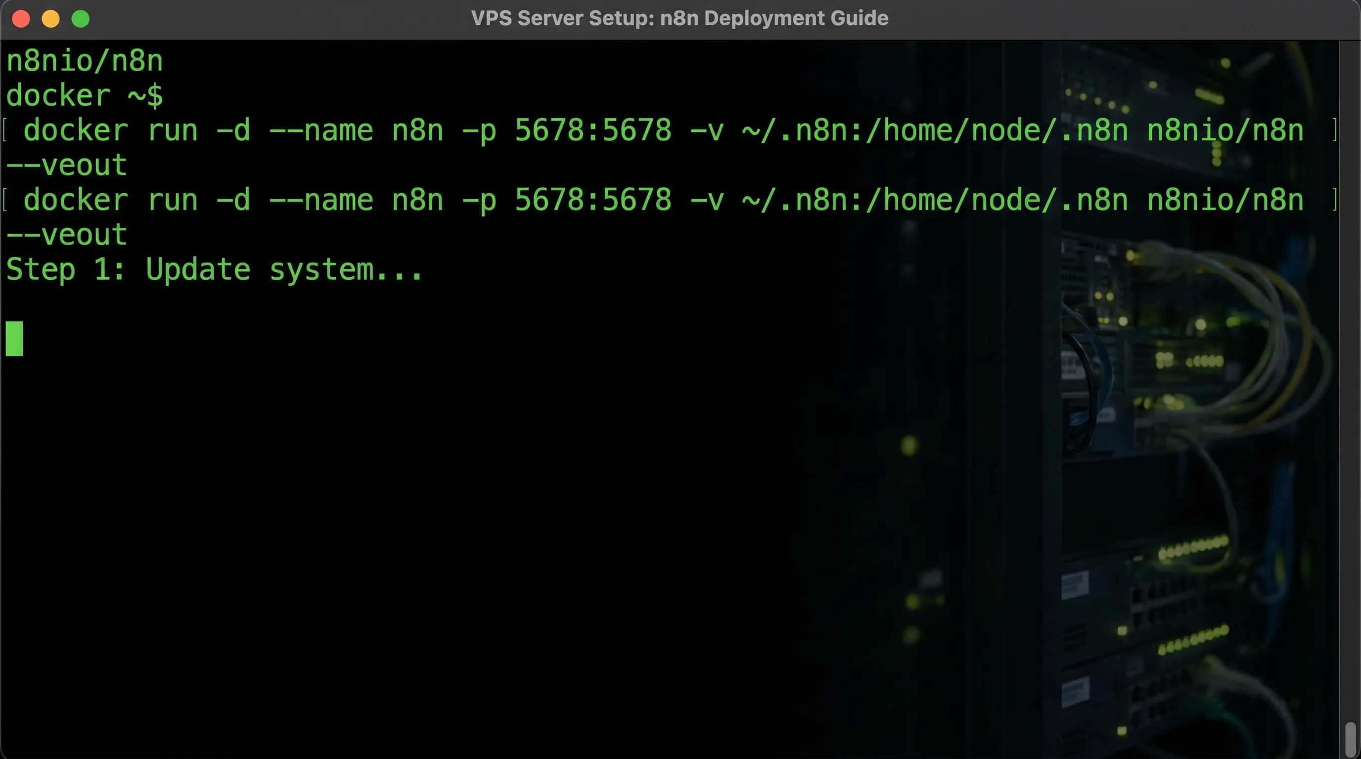 Установка n8n на VPS за 30 минут: пошаговый гайд с Docker и HTTPS
